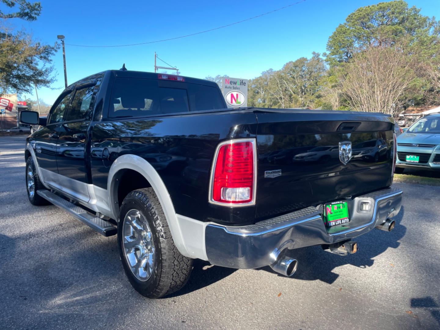 2014 BLACK RAM 1500 LARAMIE (1C6RR6VTXES) with an 5.7L engine, Automatic transmission, located at 5103 Dorchester Rd., Charleston, SC, 29418-5607, (843) 767-1122, 36.245171, -115.228050 - Photo#4